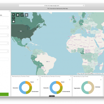 screenshot of gis map portal